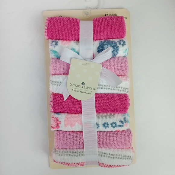 My Baby Girl Super Soft Pink Plush Blanket Unicorns 30 X 30 & Washcloth Bundle - Picture 7 of 8